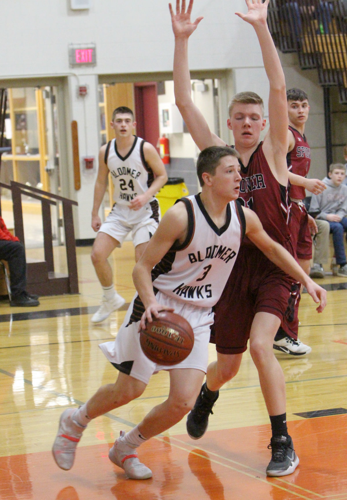 Spooner at Bloomer boys basketball 3-3-20